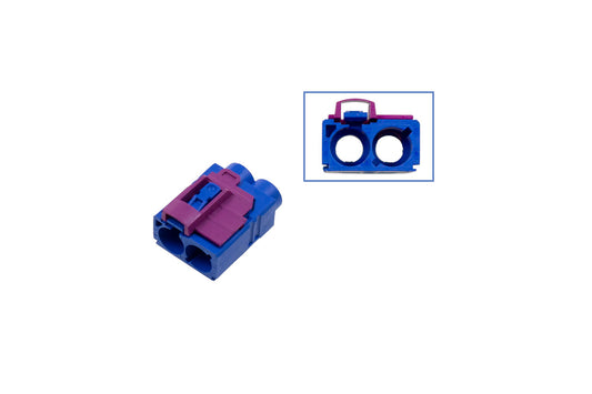 FAKRA double-socket housing - female like 6Q0 035 608 K