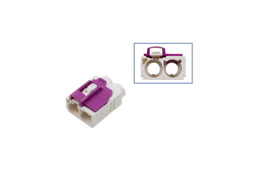 FAKRA double-socket housing - female like 6Q0 035 608 K