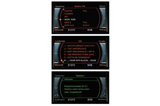 Radio Chorus Upgrade to Radio Concert, Symphonie for Audi A5 8T