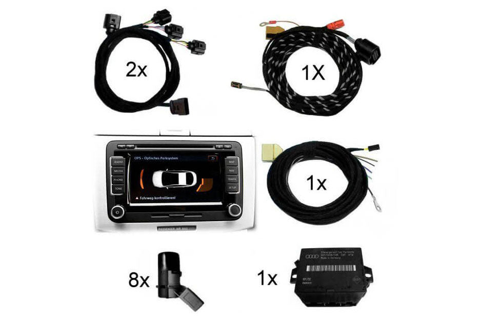 Park Pilot with OPS Front & Rear retrofit for VW Golf 6 (VI)