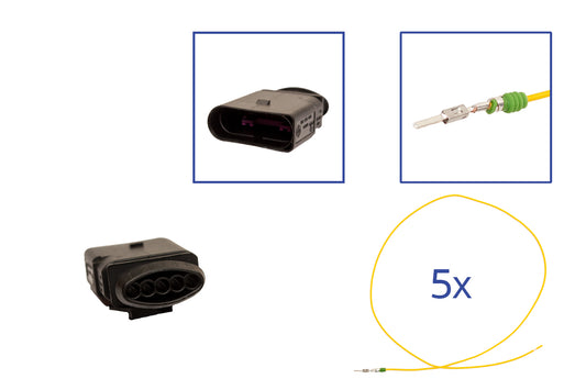 Repair kit connector 5 pin 6N0 973 805 plug housing for VW Audi Seat Skoda