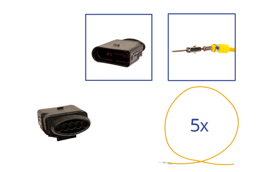 Repair kit connector 5 pin 6N0 973 805 plug housing for VW Audi Seat Skoda