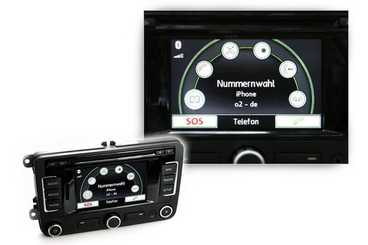 VW RNS 315 Mobiltelefonförberedelse Bluetooth 38099