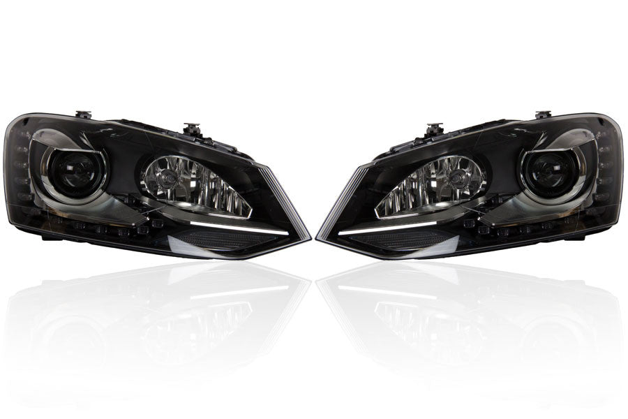 Bi-Xenon Headlights LED DRL Upgrade for VW Polo 6R