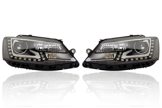 Bi-xenon headlights incl. auto leveling control LED DRL for VW Jetta 5C