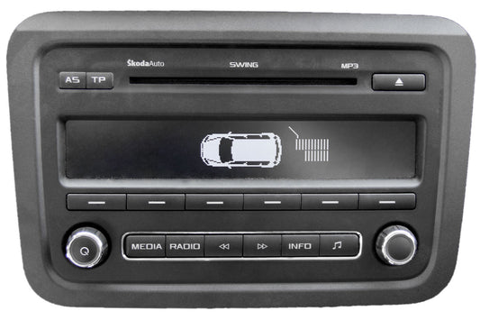 Complet Set Park Pilot with OPS Rear Retrofit for Skoda Roomster, Fabia