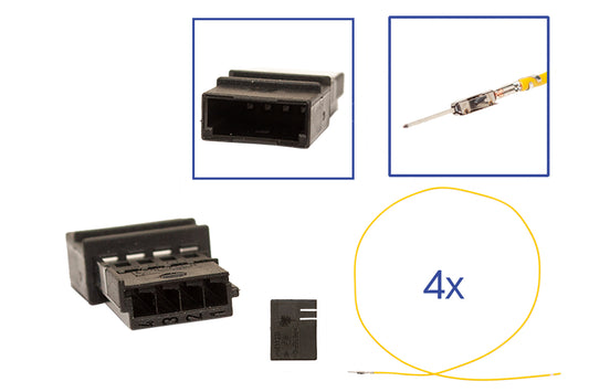 Repair kit connector 4 pin 8E0 972 643 socket housing for VW Audi Seat Skoda