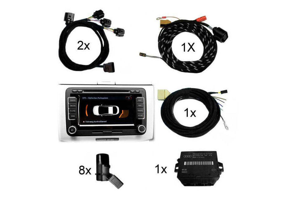 Complete set Park Pilot Front + Rear incl. OPS for VW Amarok