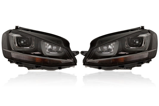 Complete Bi Xenon headlamps with LED DRL for VW Golf 7