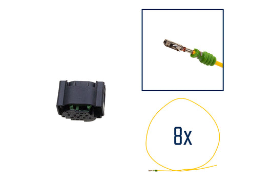 Repair kit connector 8 pin 4F0 972 708 plug housing for VW Audi Seat Skoda
