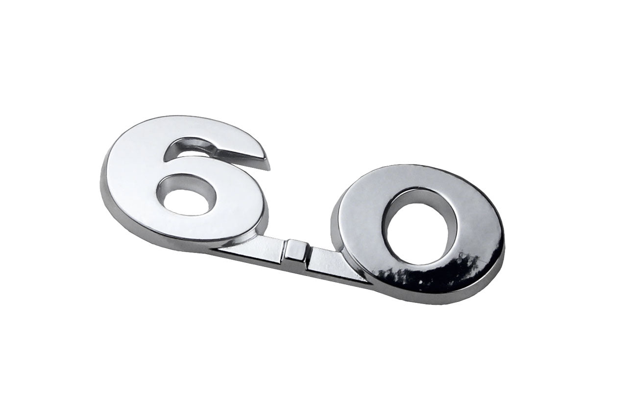 Original VW 6.0 chrome lettering self-adhesive 3D0853675K 739