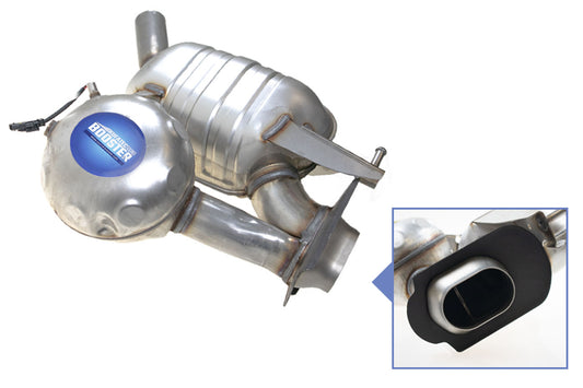 Original rear silencer left incl. sound generator for Audi A6, A7 4G