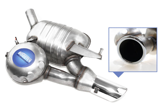 Original rear silencer left incl. sound generator for Audi A6, A7 4G