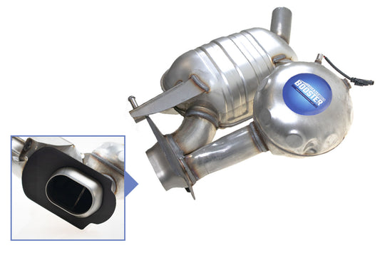 Original rear silencer right incl. sound generator for Audi A6, A7 4G