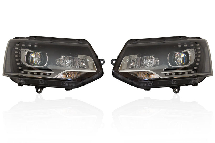 Bi-Xenon Headlights LED DTRL for VW T5 GP