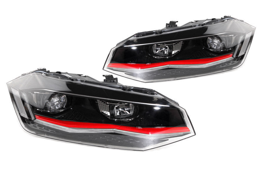 LED Headlights with LED DRL for VW Polo AW1
