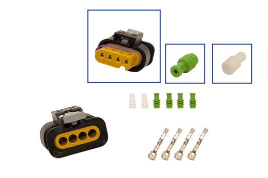 Repair kit connector 4 pin 4H0 973 704 C plug housing for VW Audi Seat Skoda