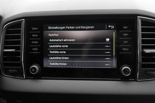 Complete set parking aid plus OPS front + rear for Skoda Karoq NU7