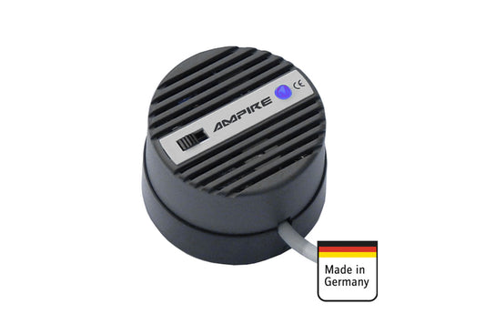 Gas sensor with integrated siren for propane, butane, LPG