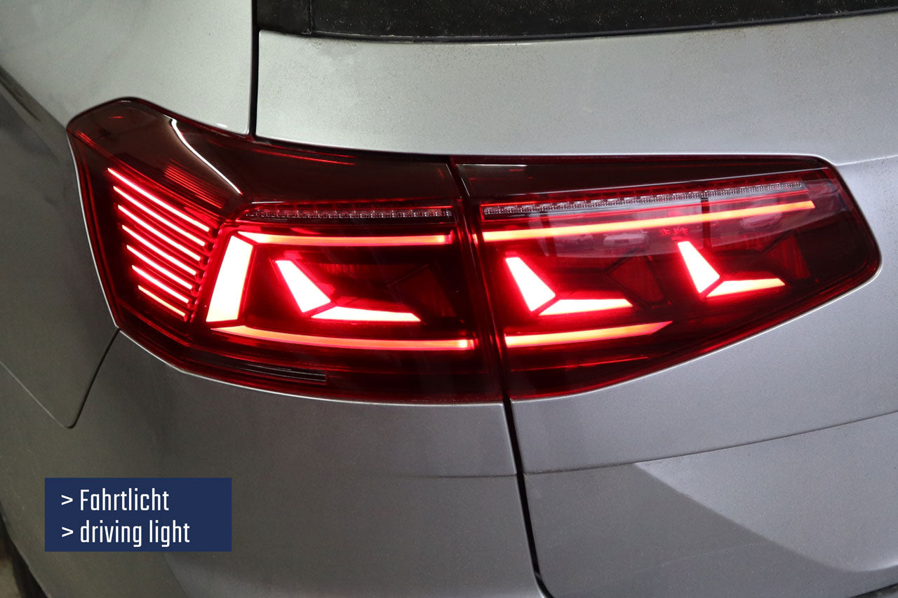 Complete kit of facelift LED taillights for VW Passat B8