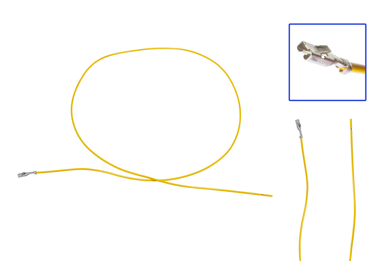 Repair cable, single cable 2.8mm flat plug with latching lug 0.5