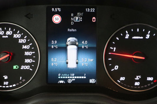 Coding dongle tire pressure indicator change between KPa, Bar and psi for Mercedes Benz