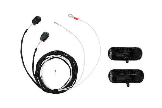 Complete set of heated windshield washer nozzles for VW Amarok 2H, S6, Caddy SA, SB